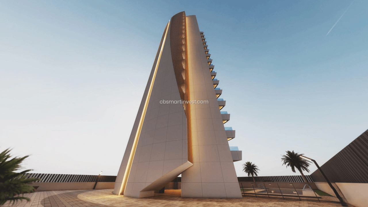 Obra nueva en Calpe. Apartamentos de lujo en segunda línea del mar.