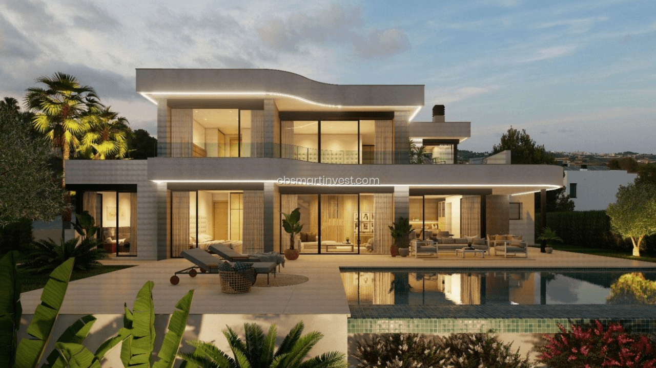 ¡En construcción! Villa de lujo con vistas al mar