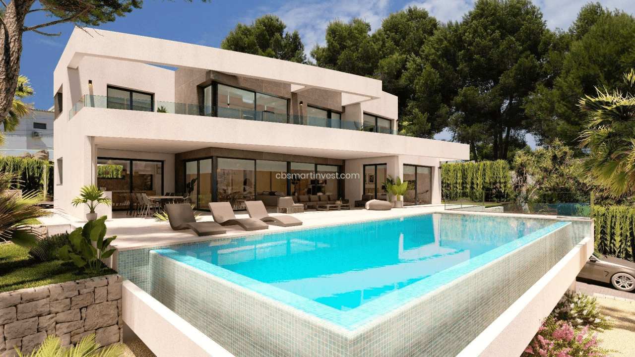 Elegante villa de obra nueva cerca de todos los servicios