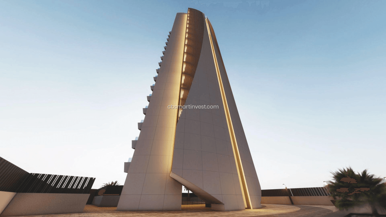 Obra nueva en Calpe. Apartamentos de lujo en segunda línea del mar.