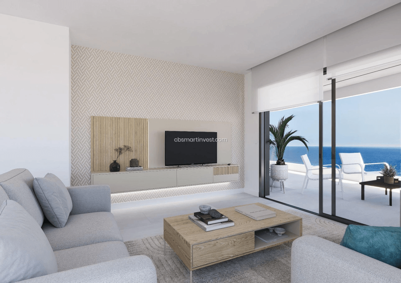 Apartamentos y áticos dúplex en primera línea de playa en La Fossa, Calpe
