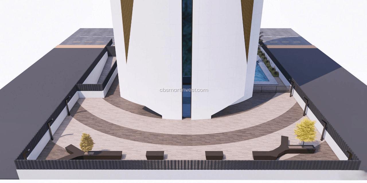 Obra nueva en Calpe. Apartamentos de lujo en segunda línea del mar.