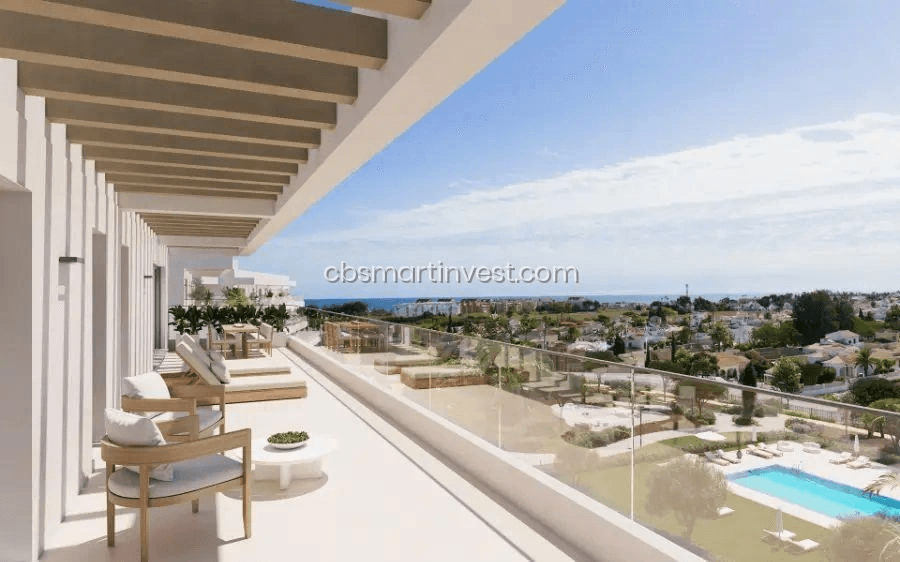 Nuevo complejo residencial a poca distancia del mar
