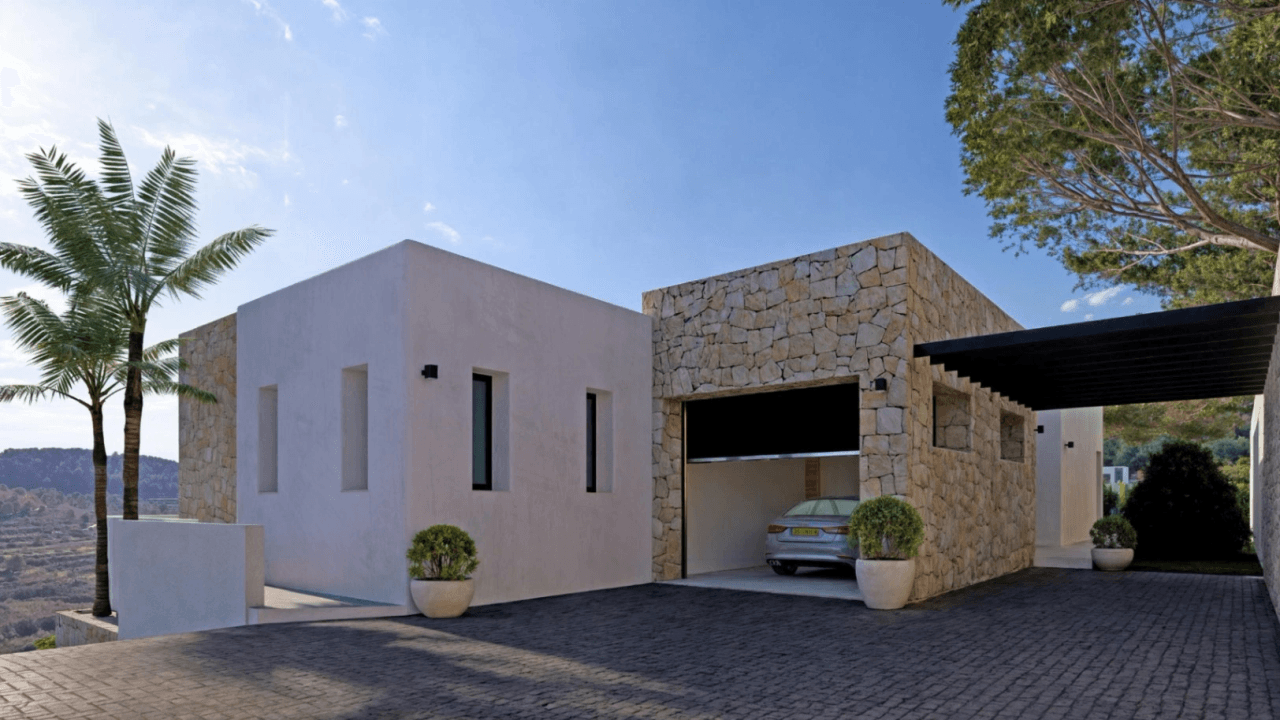 Villa independiente con acabados de lujo y vistas panorámicas en Calpe