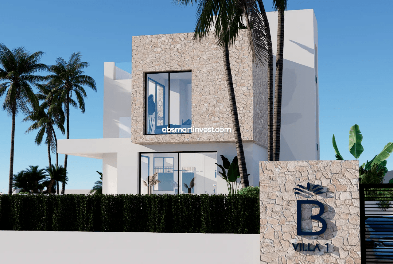 Villas de obra nueva con vistas al mar