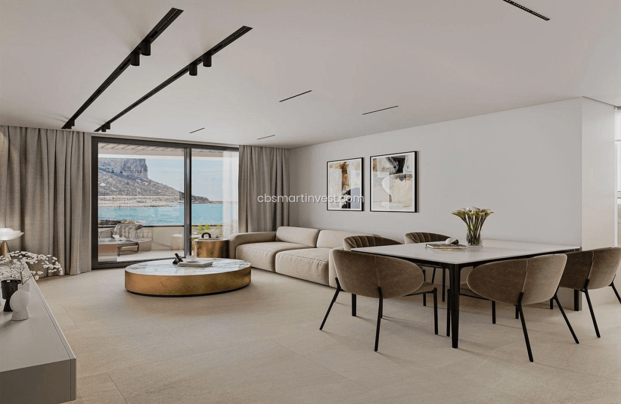 Obra nueva en Calpe. Apartamentos de lujo en segunda línea del mar.