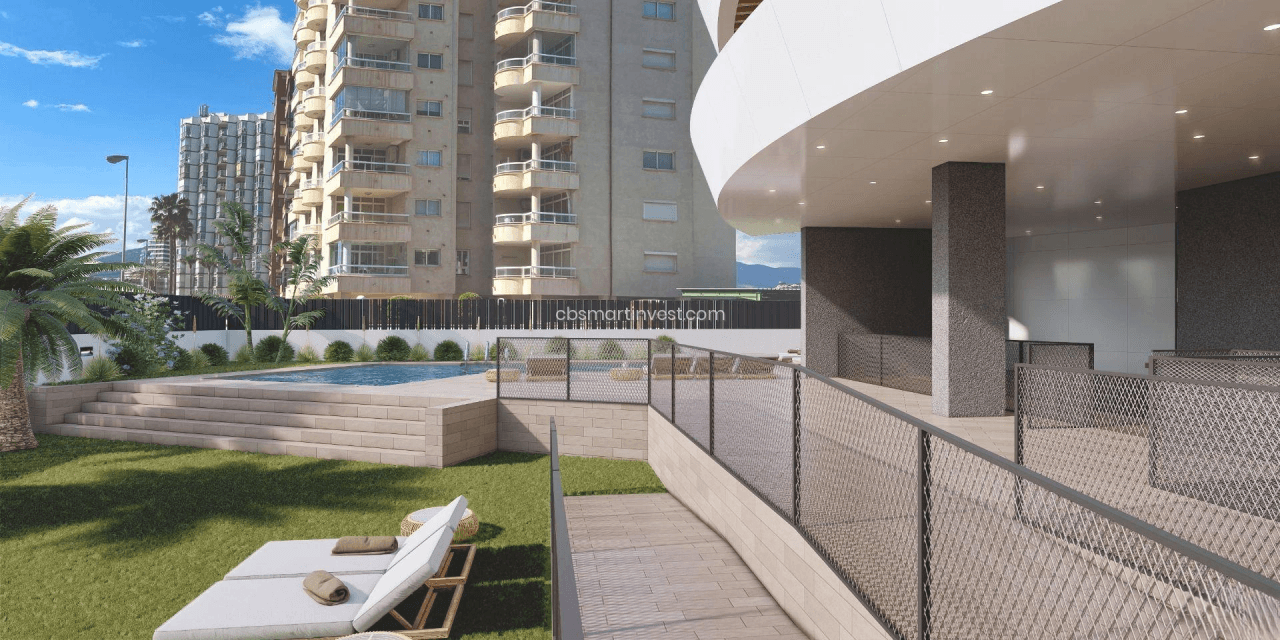 Obra nueva en Calpe. Apartamentos de lujo en segunda línea del mar.
