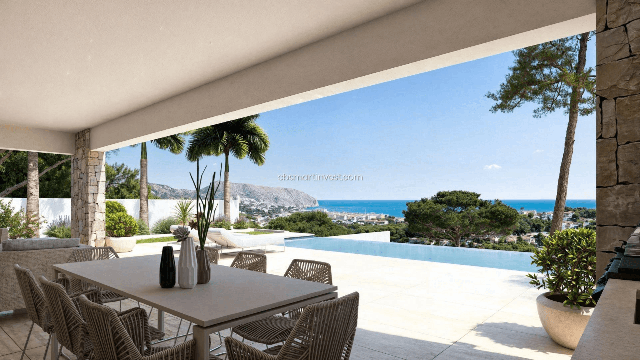 Exclusiva villa moderna a solo pasos del mar y del centro de Moraira