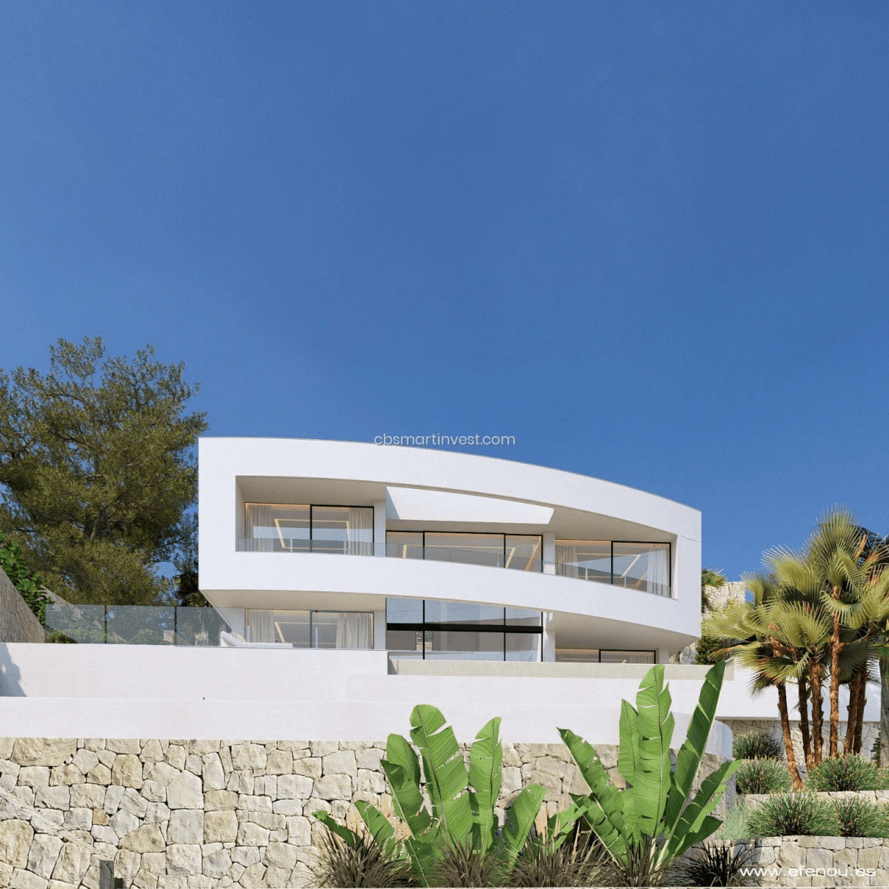 Espaciosa y moderna villa con vistas al mar