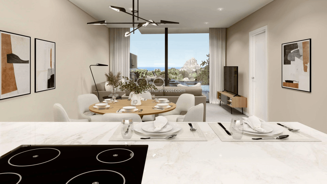 Obra nueva en Calpe con vistas al mar