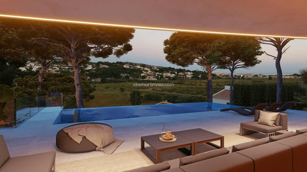 Elegante villa de obra nueva cerca de todos los servicios