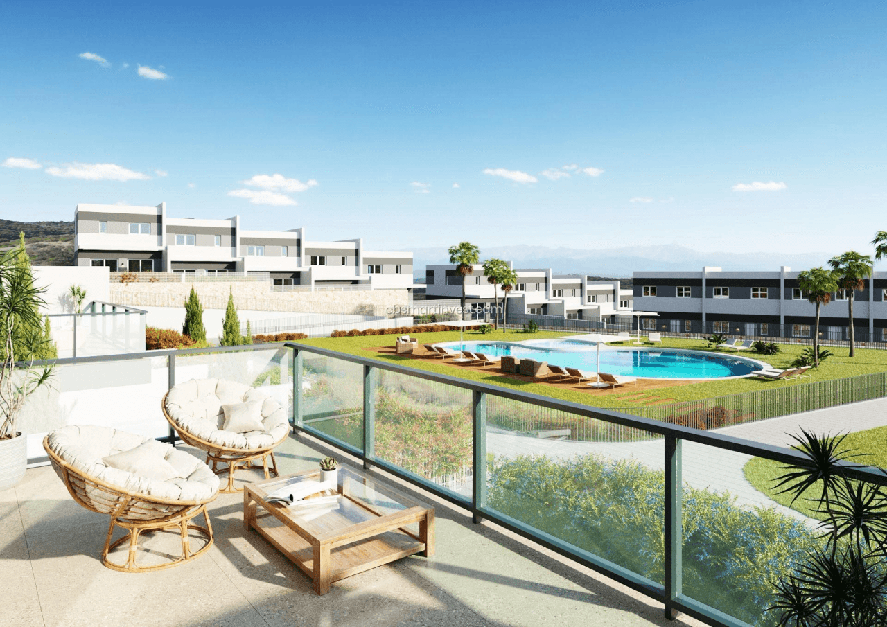 Casas adosadas de obra nueva cerca de las playas de Benidorm