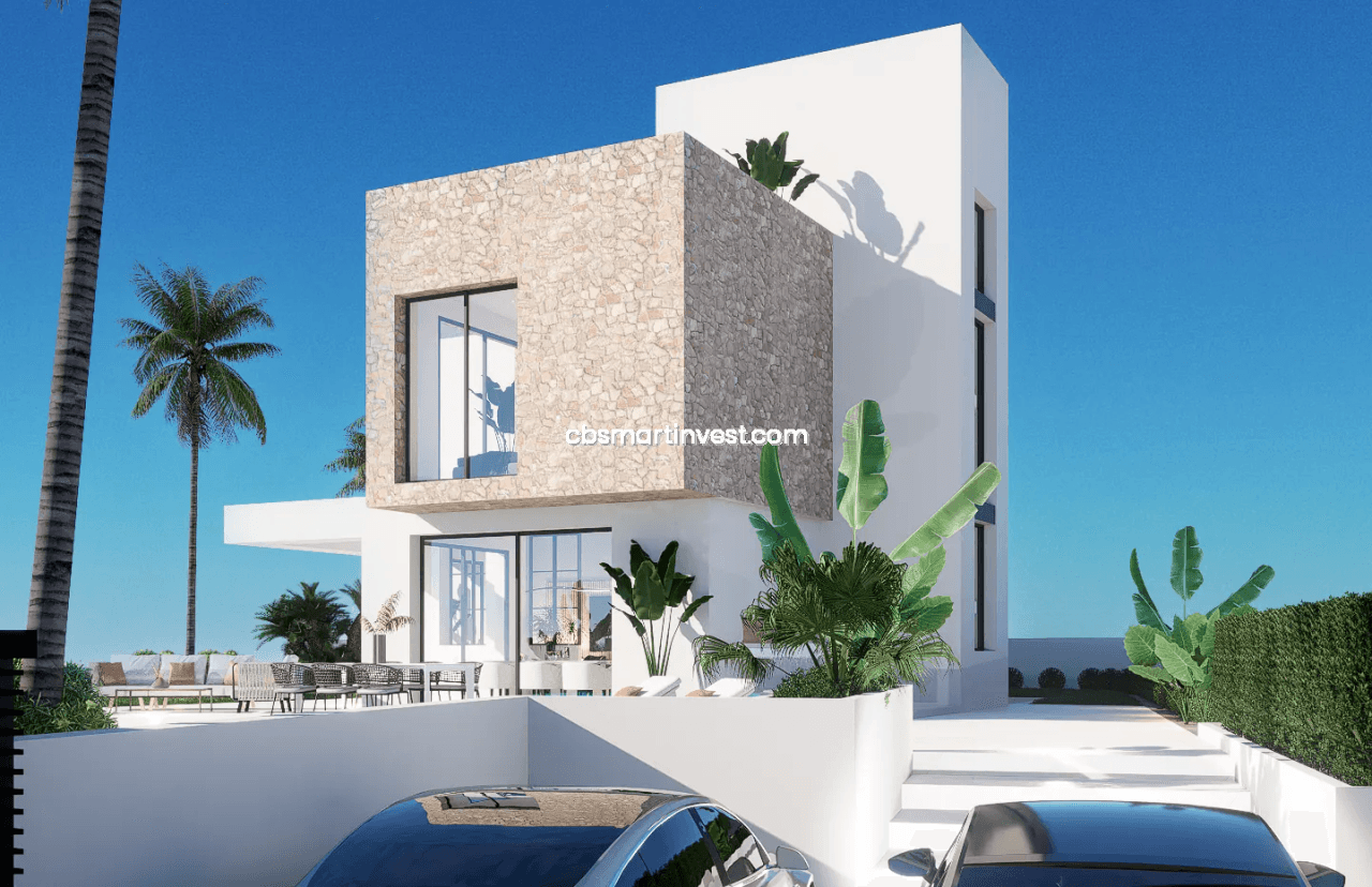 Villas de obra nueva con vistas al mar