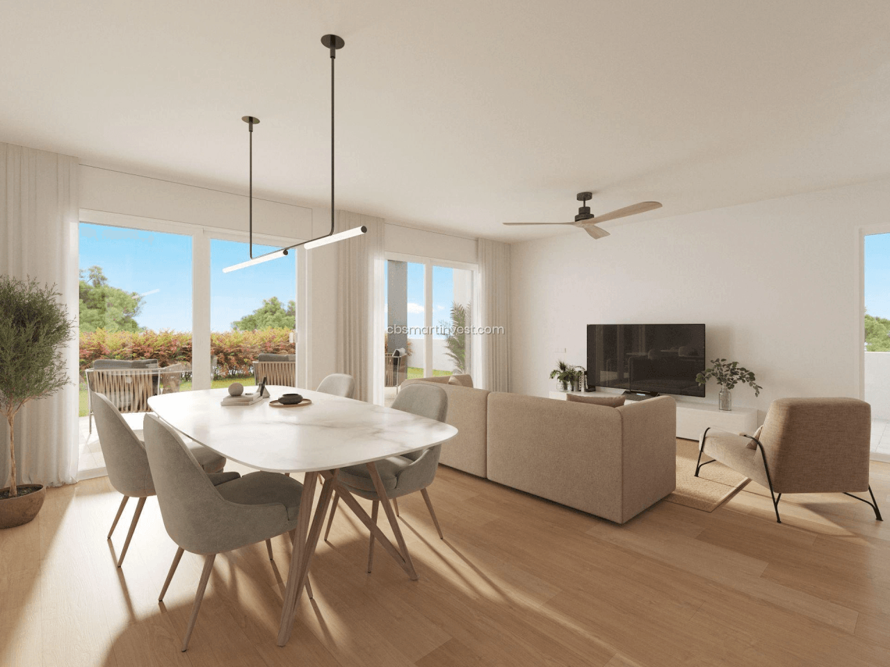 Casas adosadas de obra nueva cerca de las playas de Benidorm