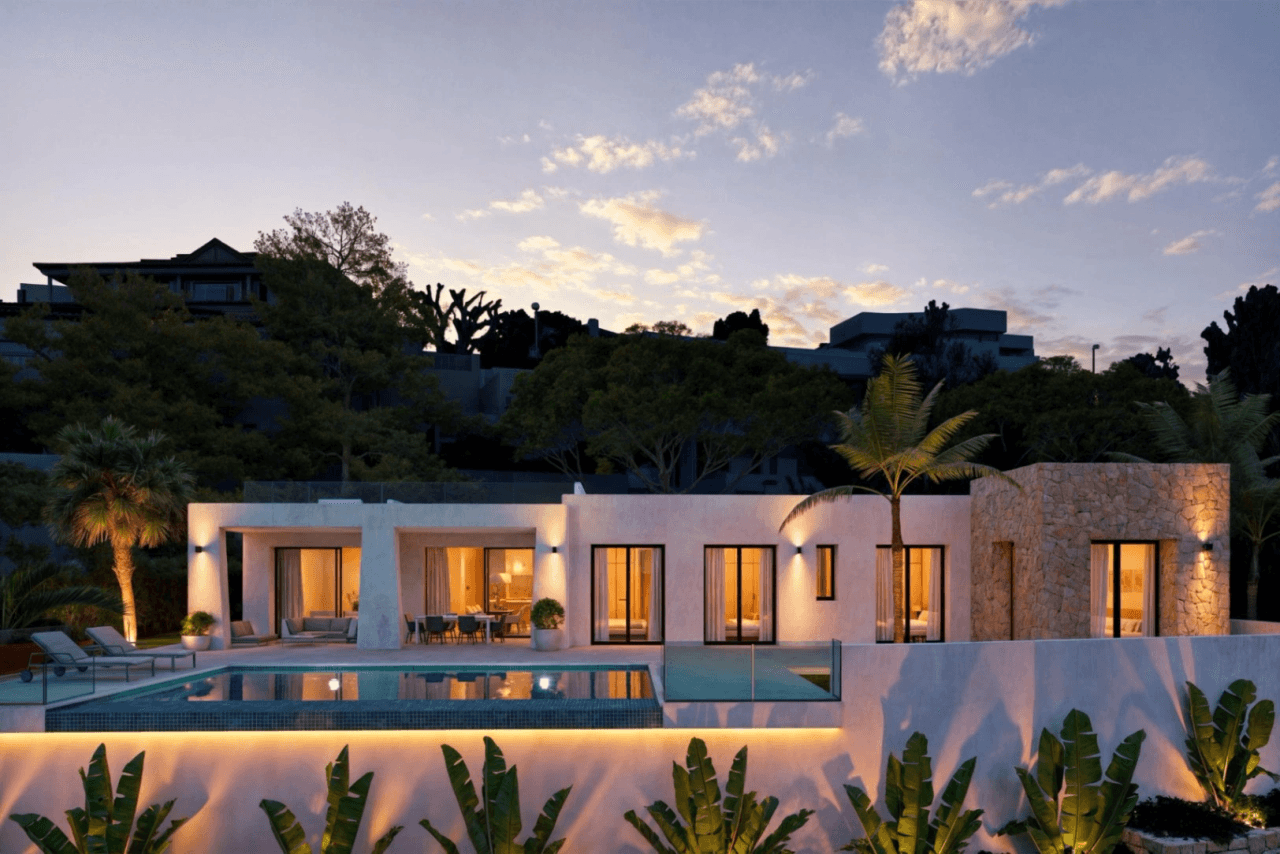 Villa independiente con acabados de lujo y vistas panorámicas en Calpe