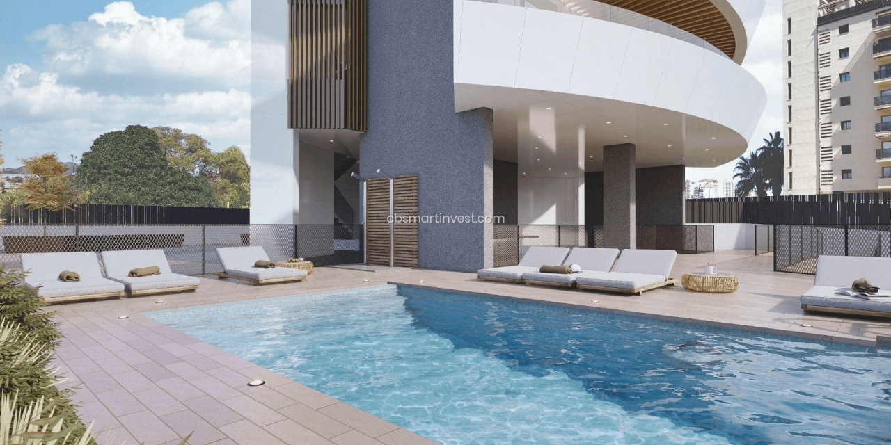 Obra nueva en Calpe. Apartamentos de lujo en segunda línea del mar.