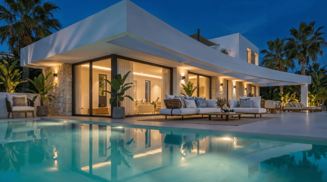 Villa de lujo con vistas panorámicas de 180º al mar y al peñón de Calpe