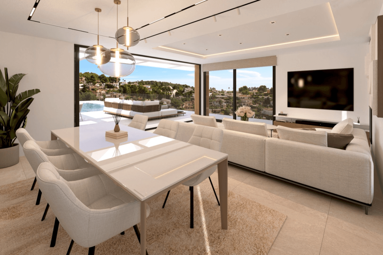 Única villa en una sola planta con vistas al Peñón de Calpe