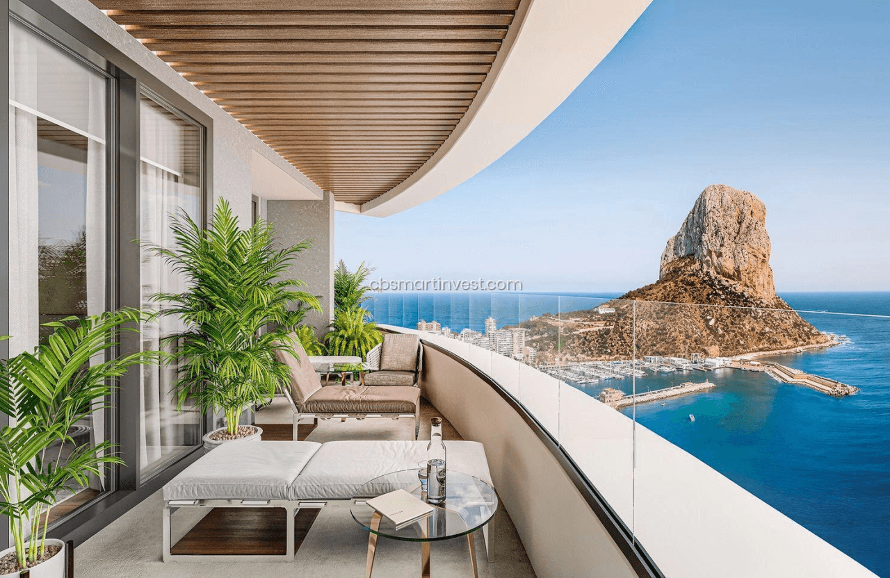 Obra nueva en Calpe. Atico de lujo en segunda línea del mar