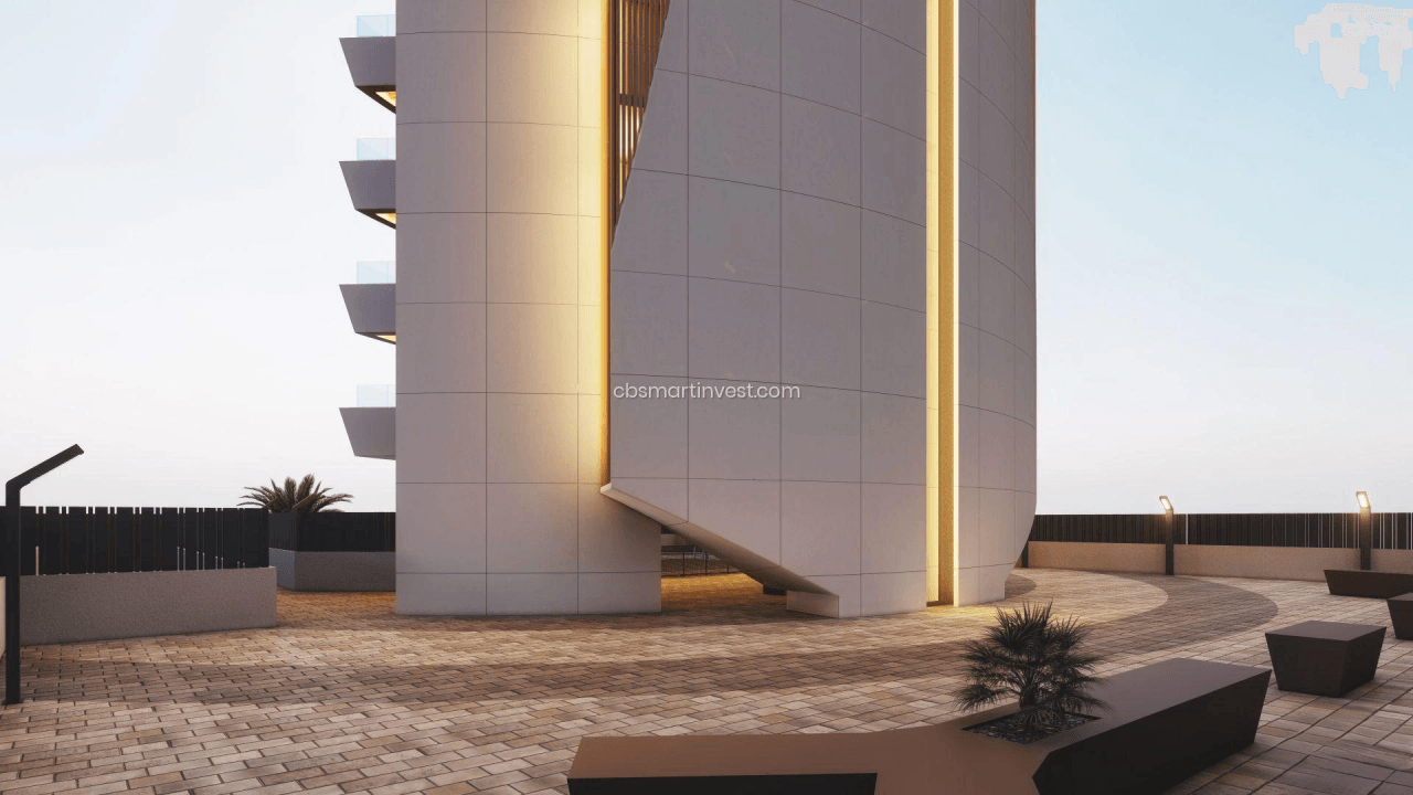 Obra nueva en Calpe. Apartamentos de lujo en segunda línea del mar.