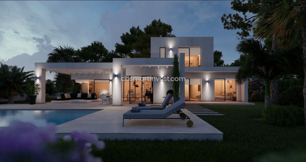 Proyecto villa moderna en una exclusiva urbanización en Jávea