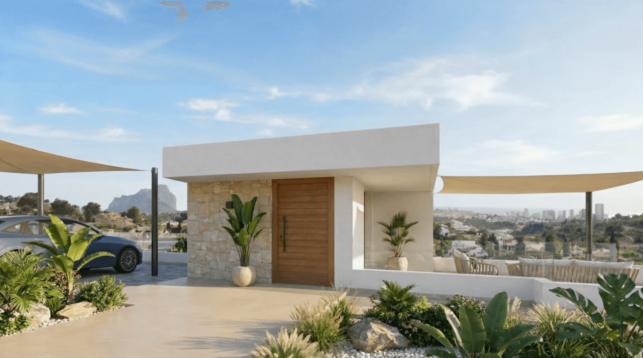 Villa de lujo con vistas panorámicas de 180º al mar y al peñón de Calpe