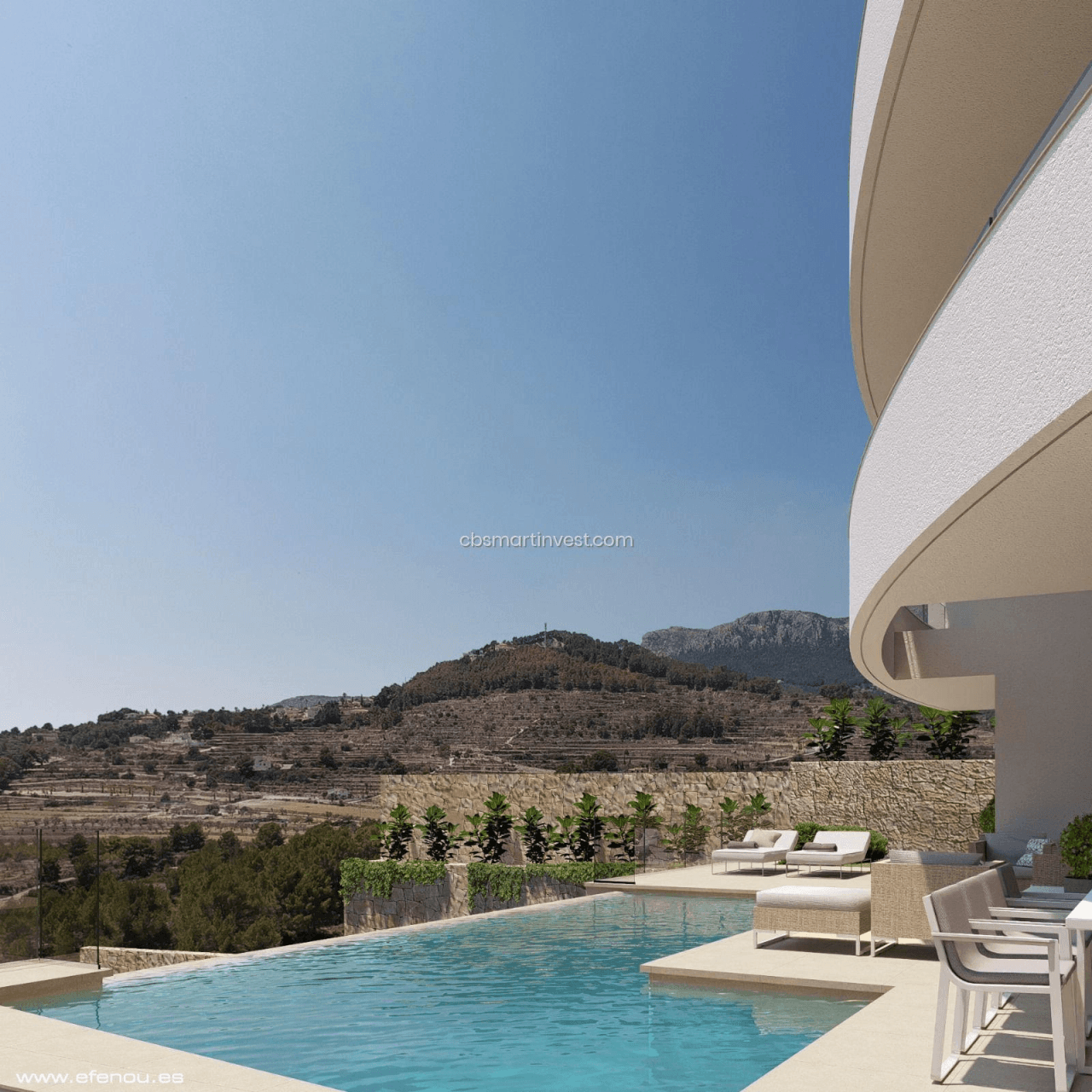 Espaciosa y moderna villa con vistas al mar