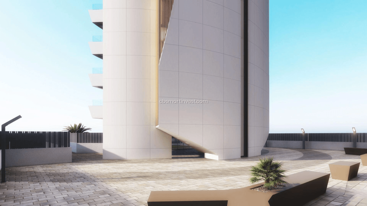 Obra nueva en Calpe. Apartamentos de lujo en segunda línea del mar.