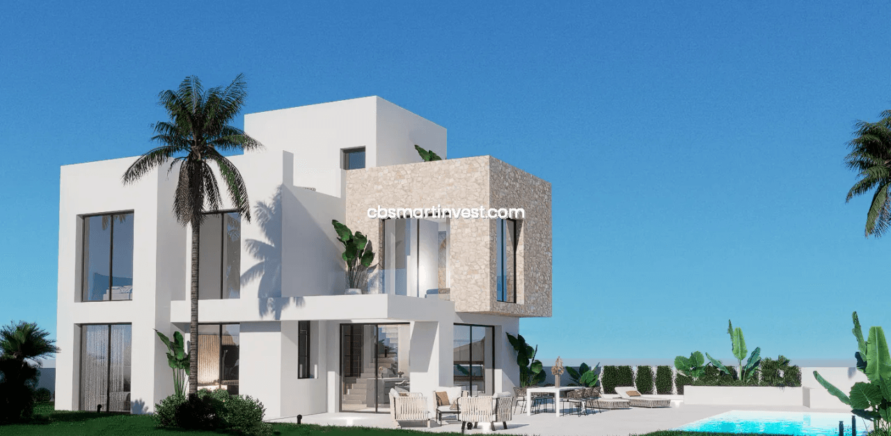 Villas de obra nueva con vistas al mar