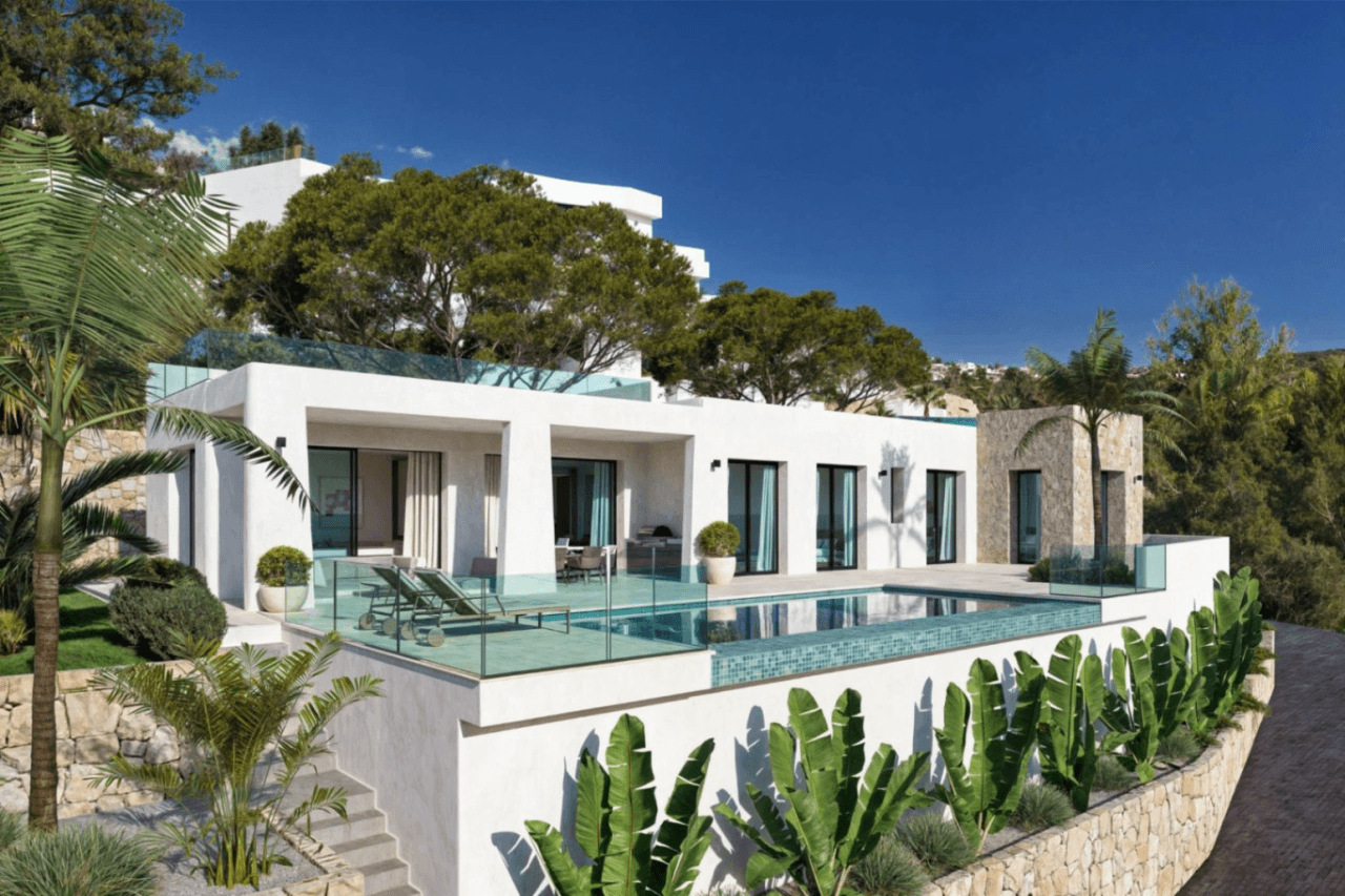 Villa independiente con acabados de lujo y vistas panorámicas en Calpe