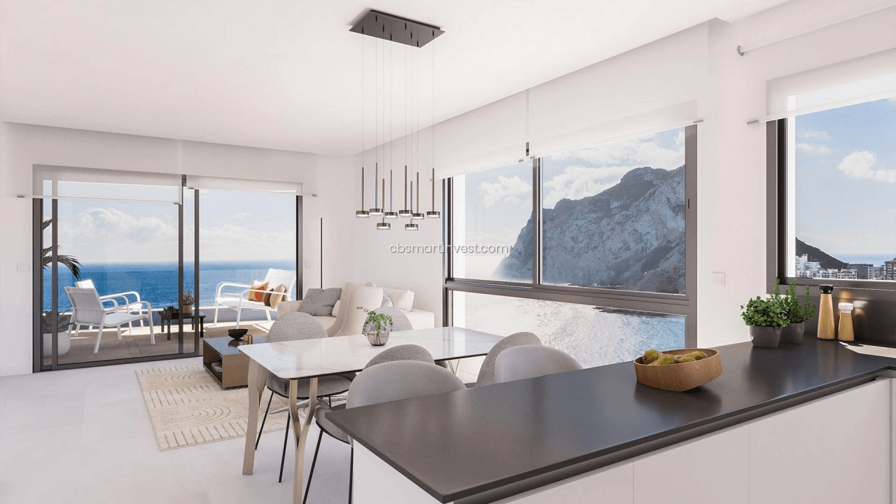 Aticos dúplex en primera línea de playa en La Fossa, Calpe