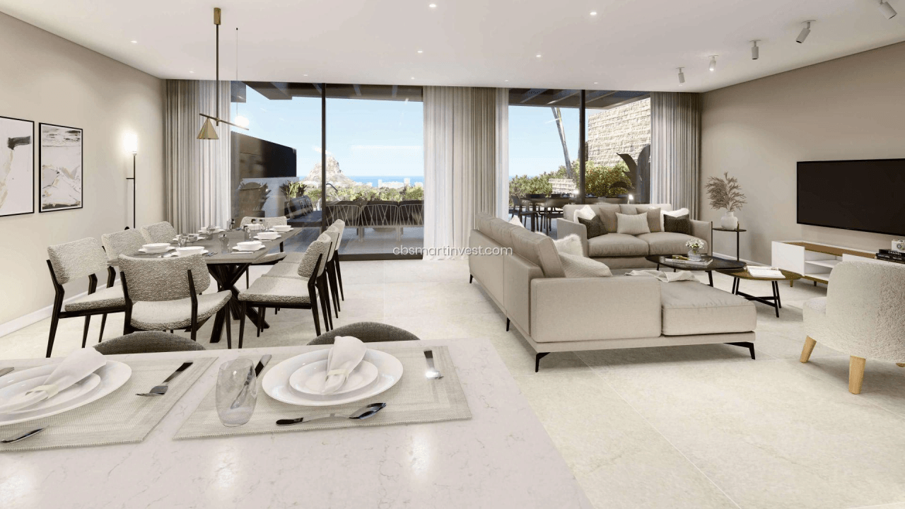 Villas de lujo de nueva construcción con vistas al mar