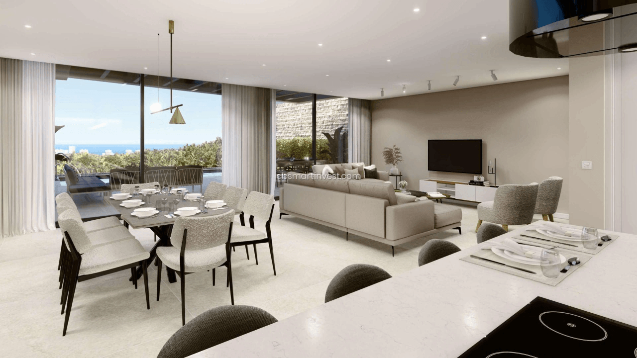 Villas de lujo de nueva construcción con vistas al mar