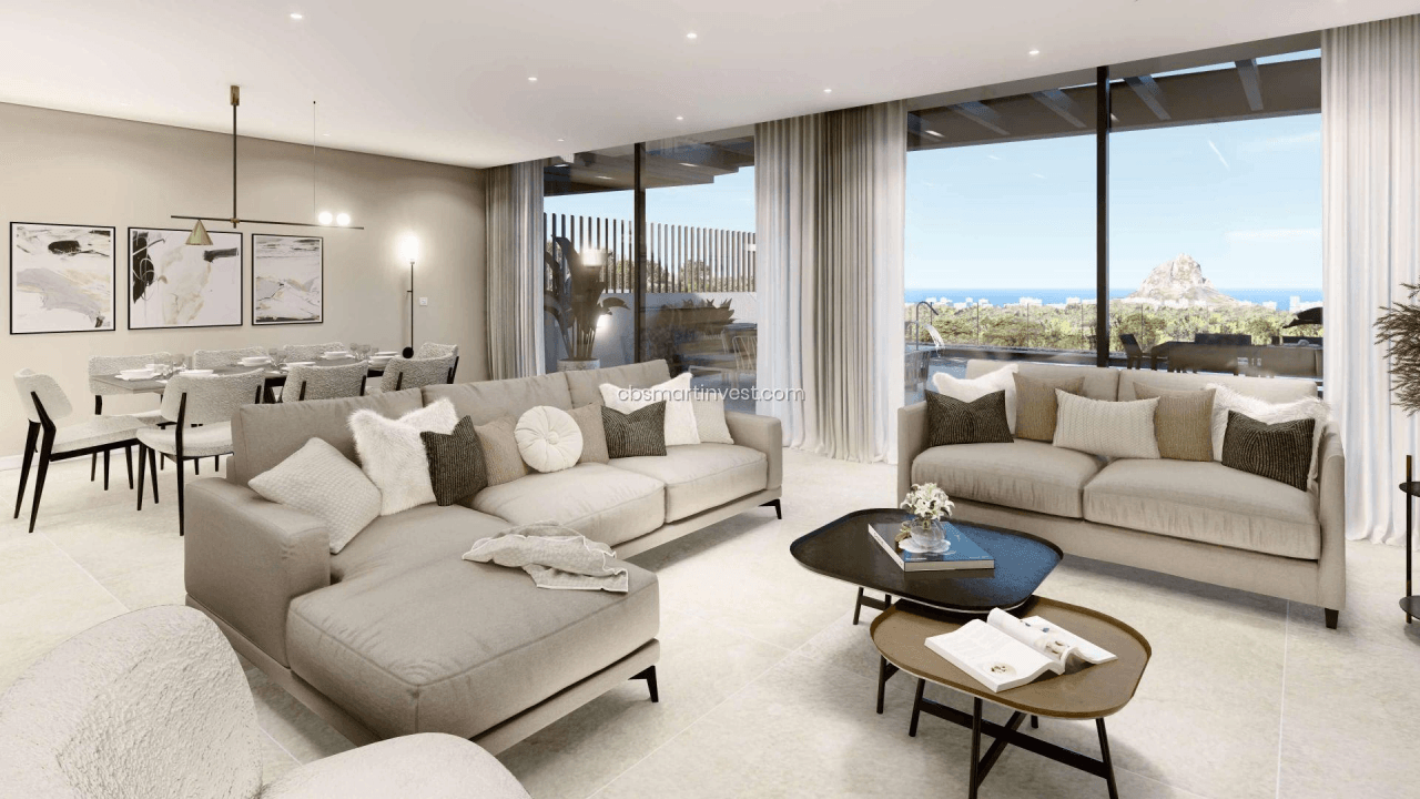 Villas de lujo de nueva construcción con vistas al mar