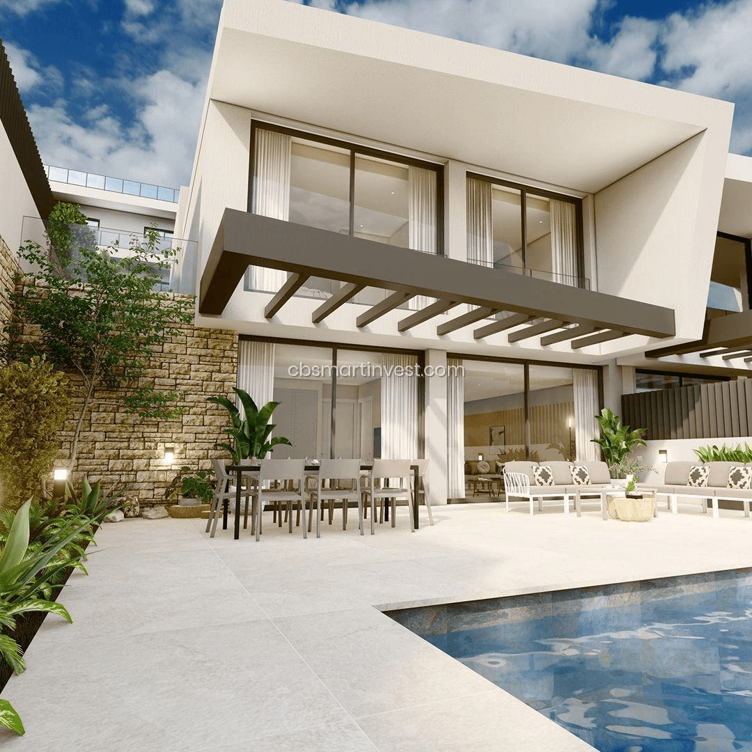 Villas de lujo de nueva construcción con vistas al mar