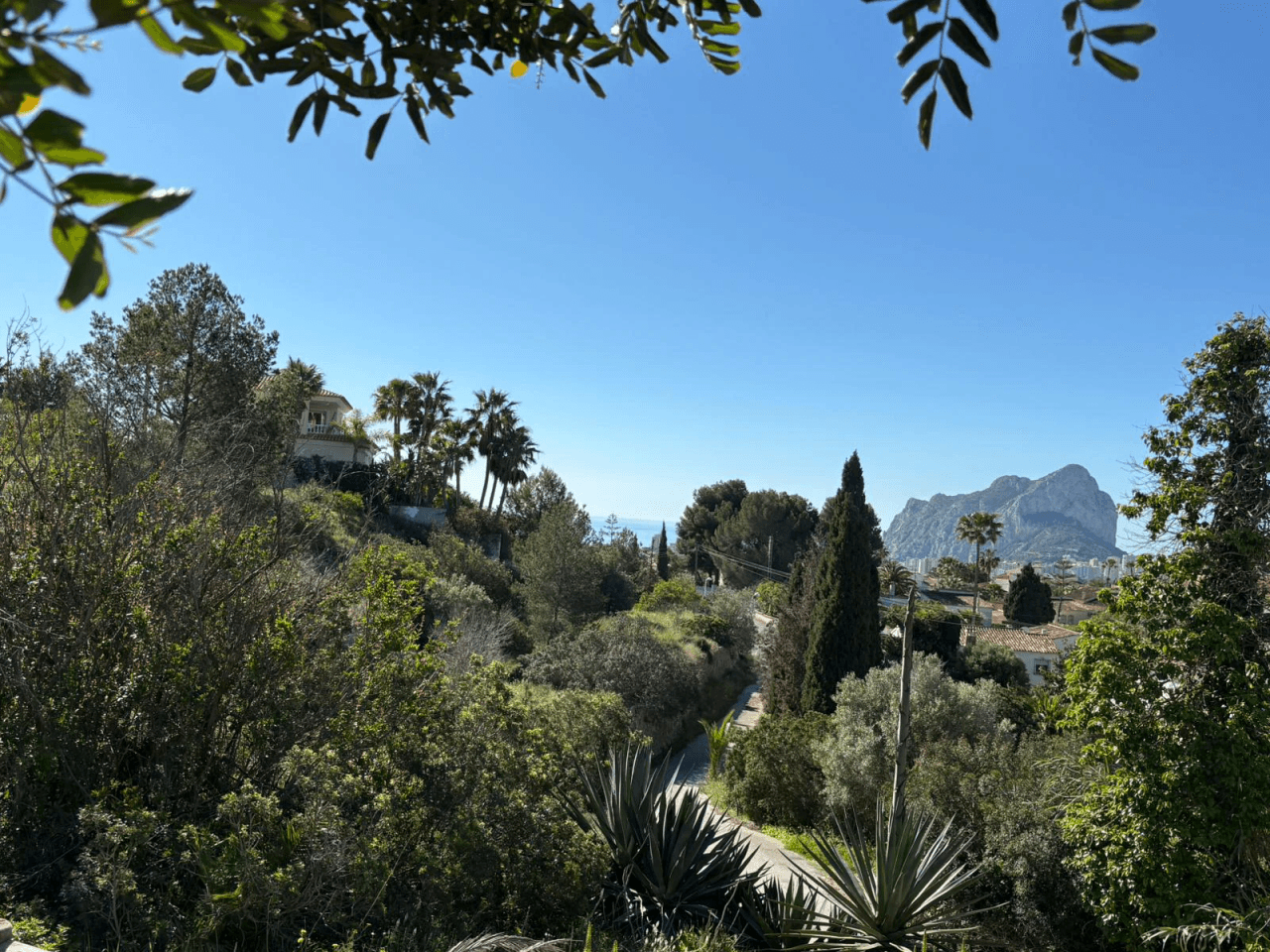 Parcela con vistas al mar en Calpe