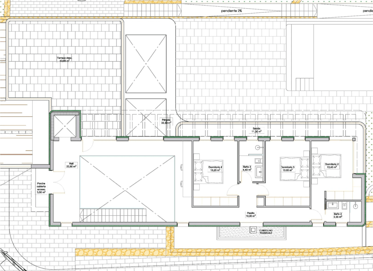 Proyecto con licencia. Nuevo proyecto de villa moderna en Denia