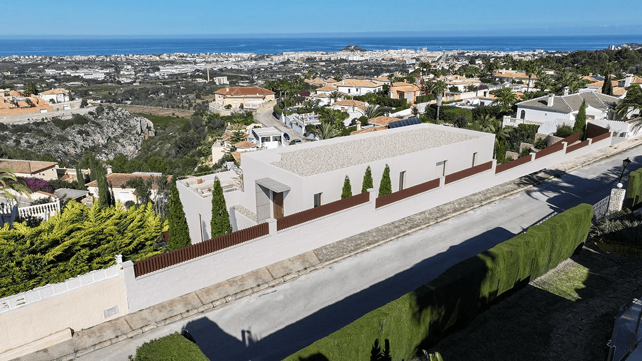 Proyecto con licencia. Nuevo proyecto de villa moderna en Denia