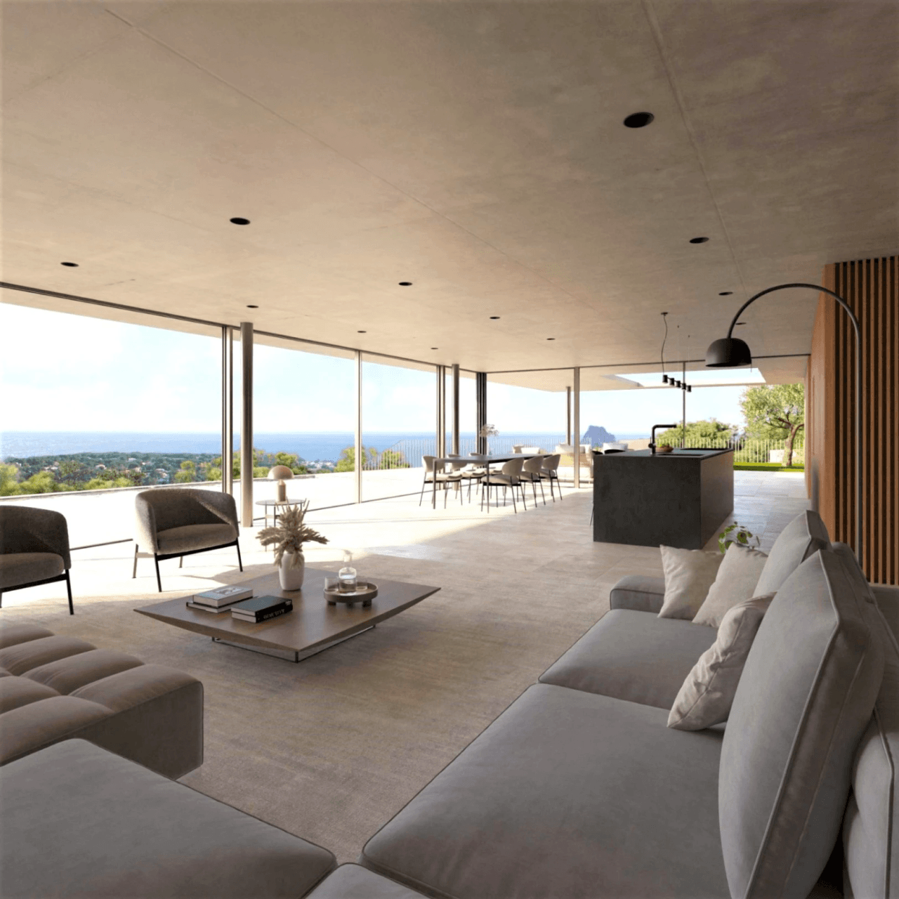 Villa de lujo de diseño vanguardista con vistas panorámicas al mar