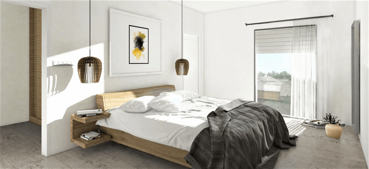 Moderne designervilla med panoramaudsigt over dalen