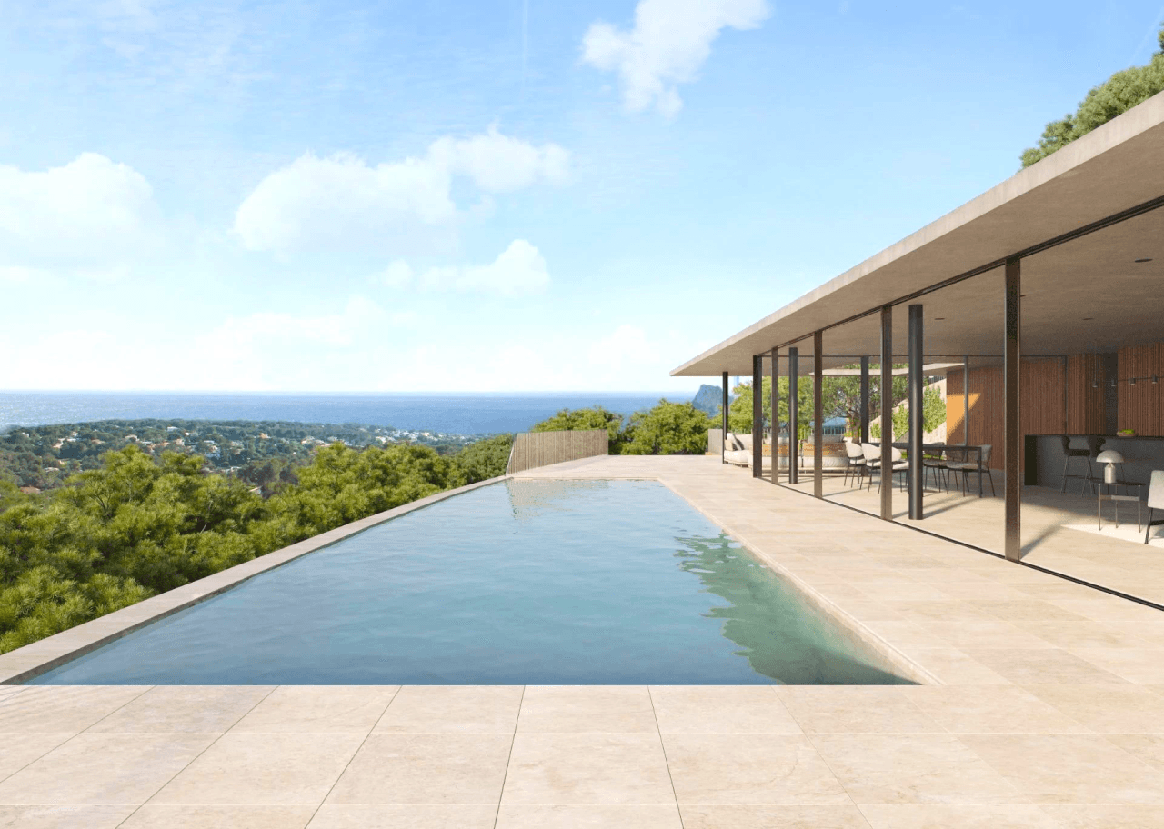 Villa de lujo de diseño vanguardista con vistas panorámicas al mar