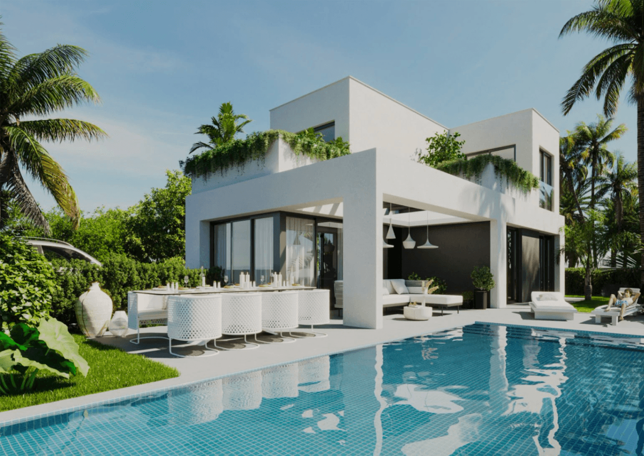 Villas pareadas de obra nueva con piscina privada