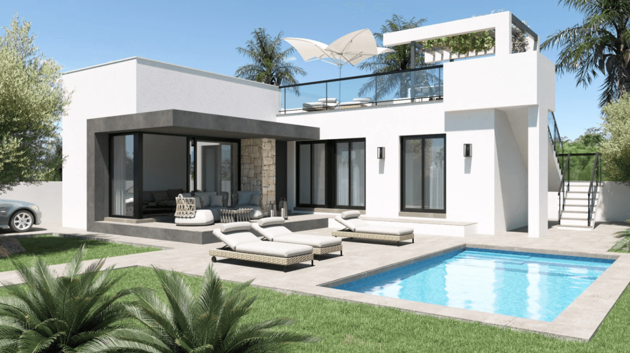 Moderne nybyggeri villaer