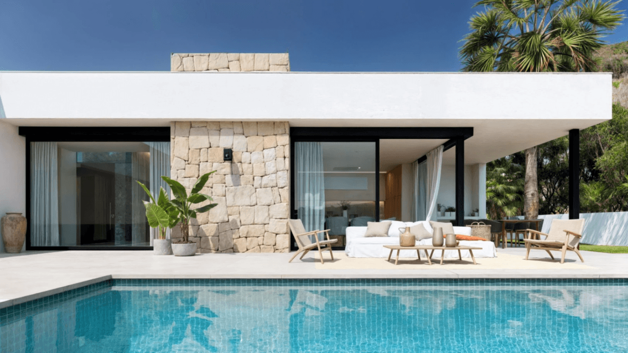 Villa moderna en construccion
