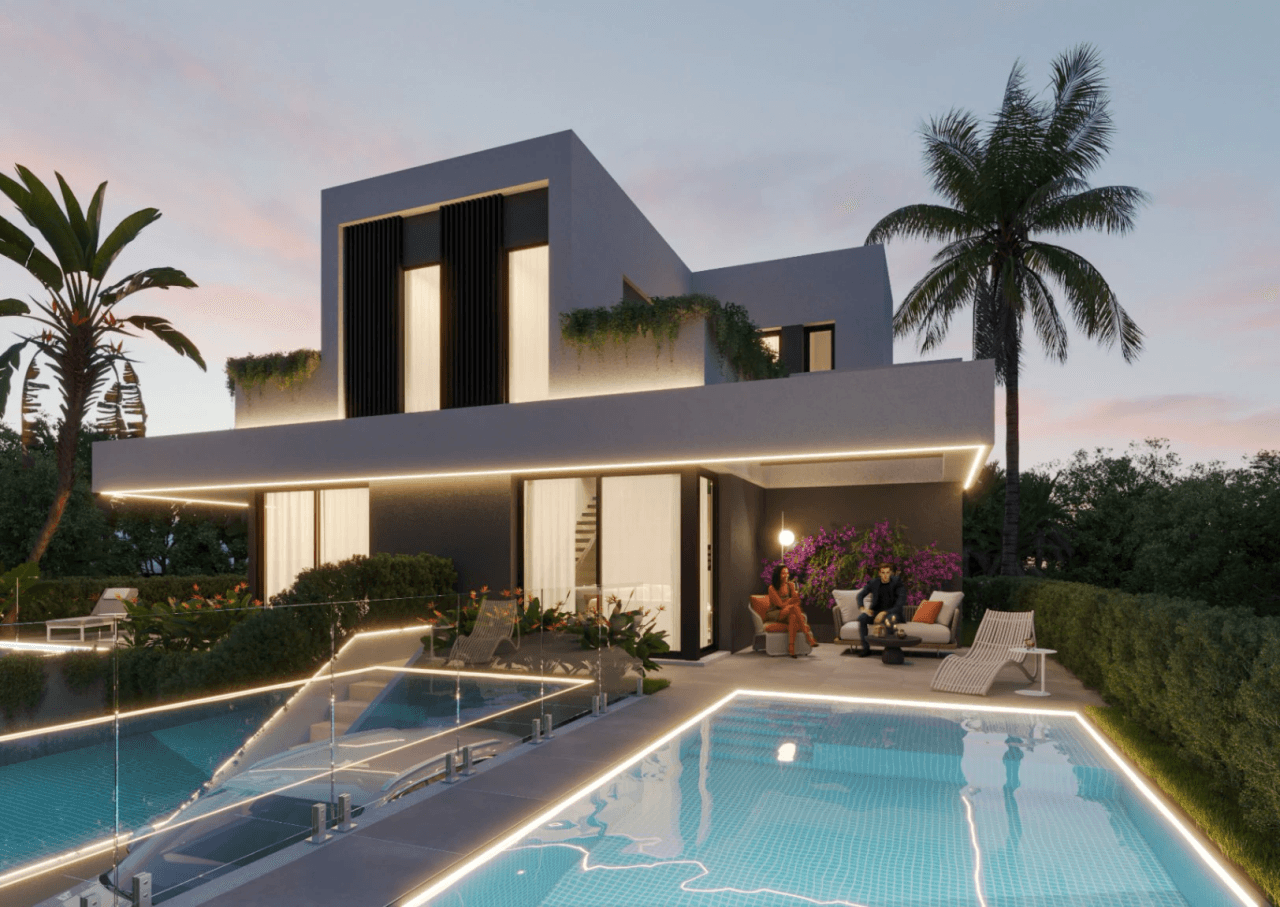 Villas pareadas de obra nueva con piscina privada