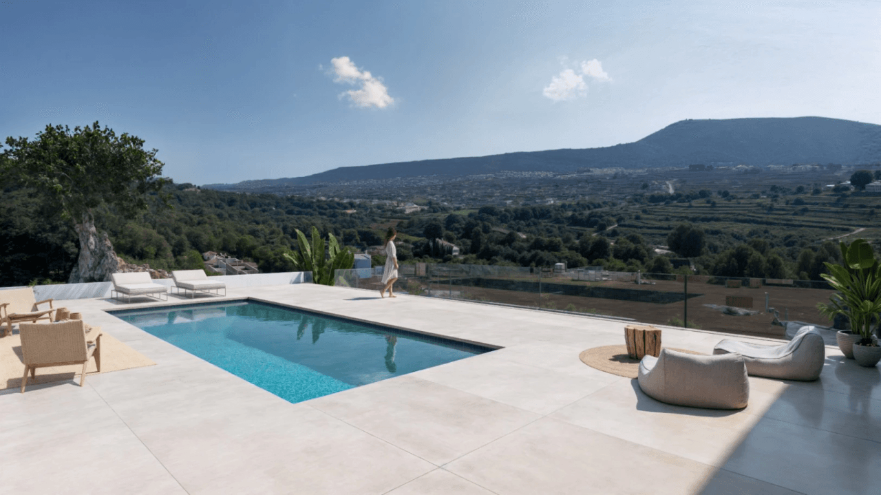Villa moderna en construccion