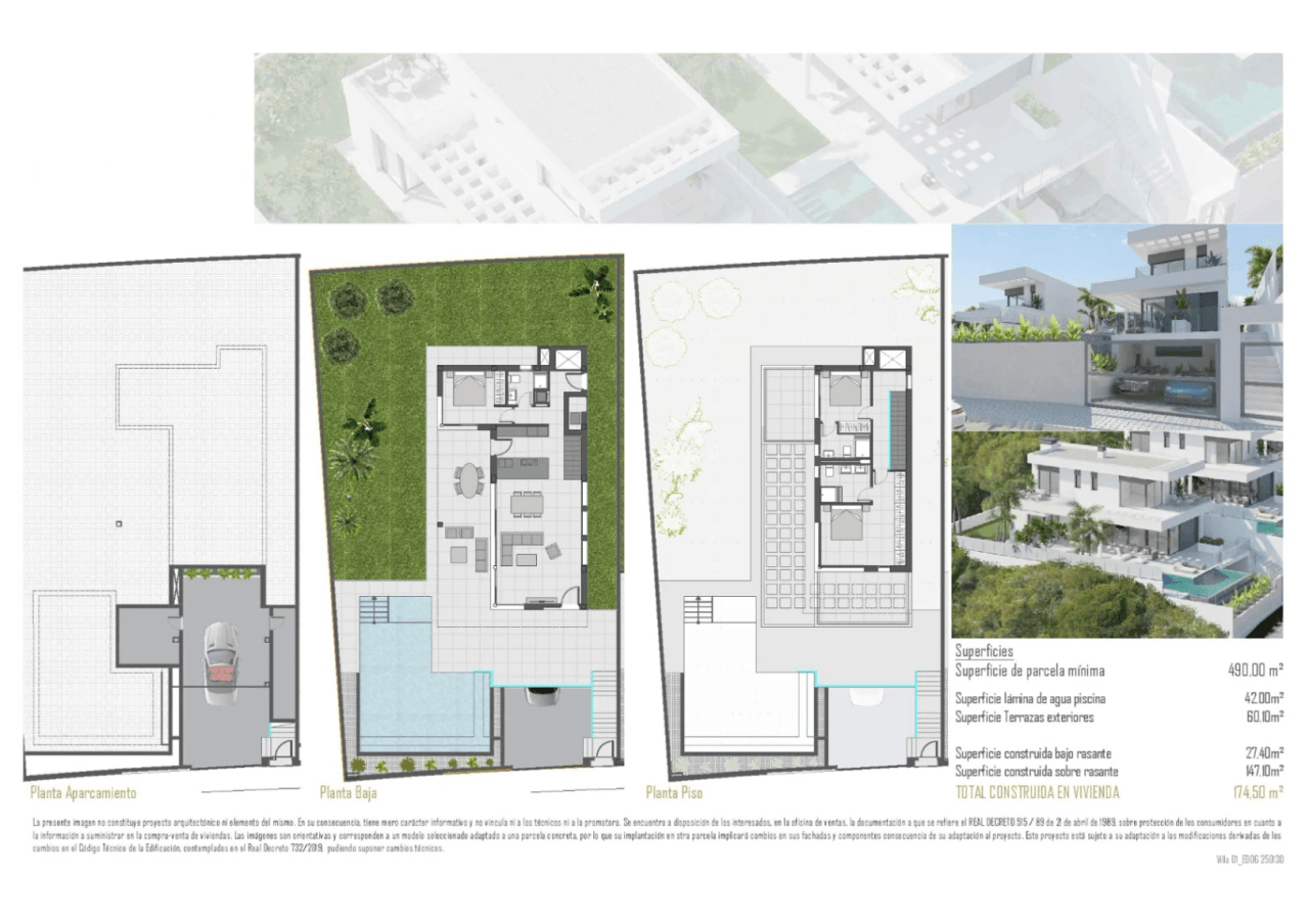 Exclusivas villas de construcción moderna