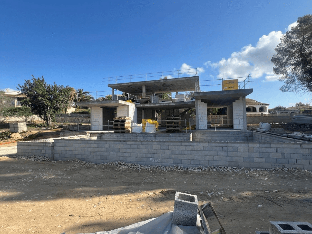 Beautiful modern new build villa with open views in Moraira.