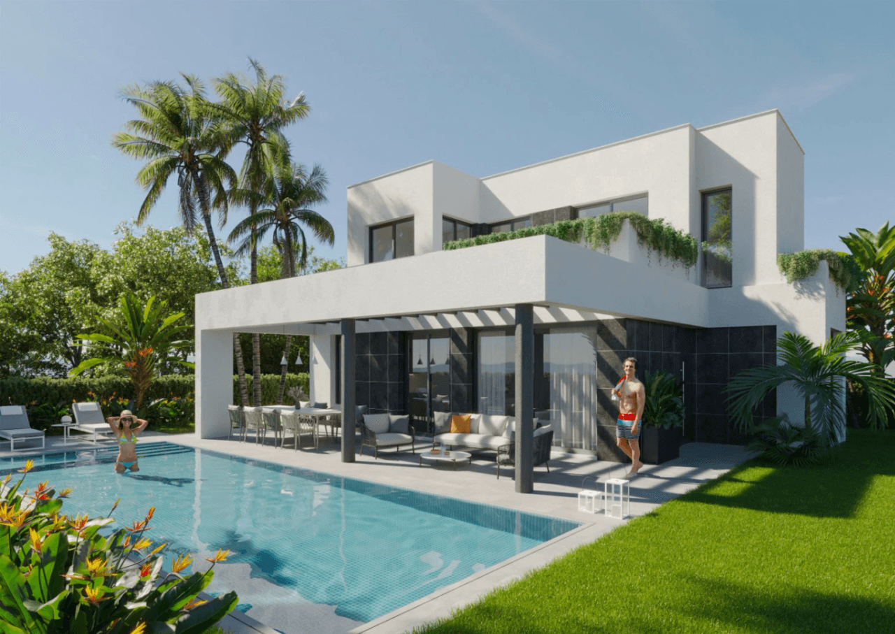 Villas pareadas de obra nueva con piscina privada