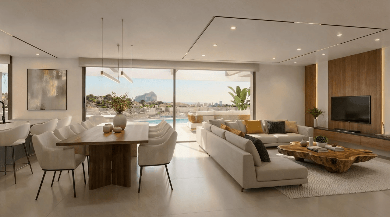 Villa de diseño exquisito con vistas panorámicas al mar